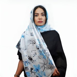 روسری نخی لوزی طرح آبگین